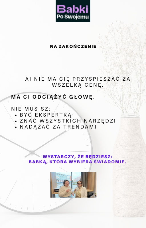 Wystarczy, że będziesz: Babką która wybiera świadomie